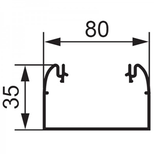 Кабель канал dlp 65х195